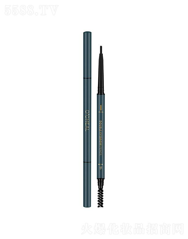 廣東萬(wàn)妝 歐倩雅國(guó)風(fēng)小三角芯極細(xì)雙頭斜口眉筆 持久防水防汗