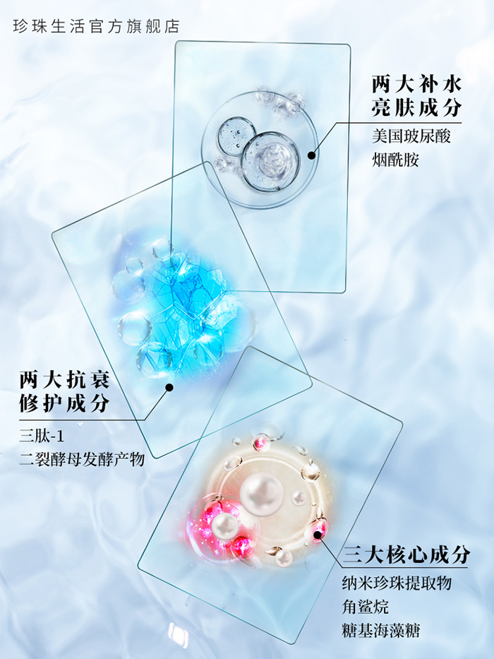 珍珠生活珍珠煥采瑩潤修護面膜 珍珠生活珍珠煥采瑩潤修護面膜